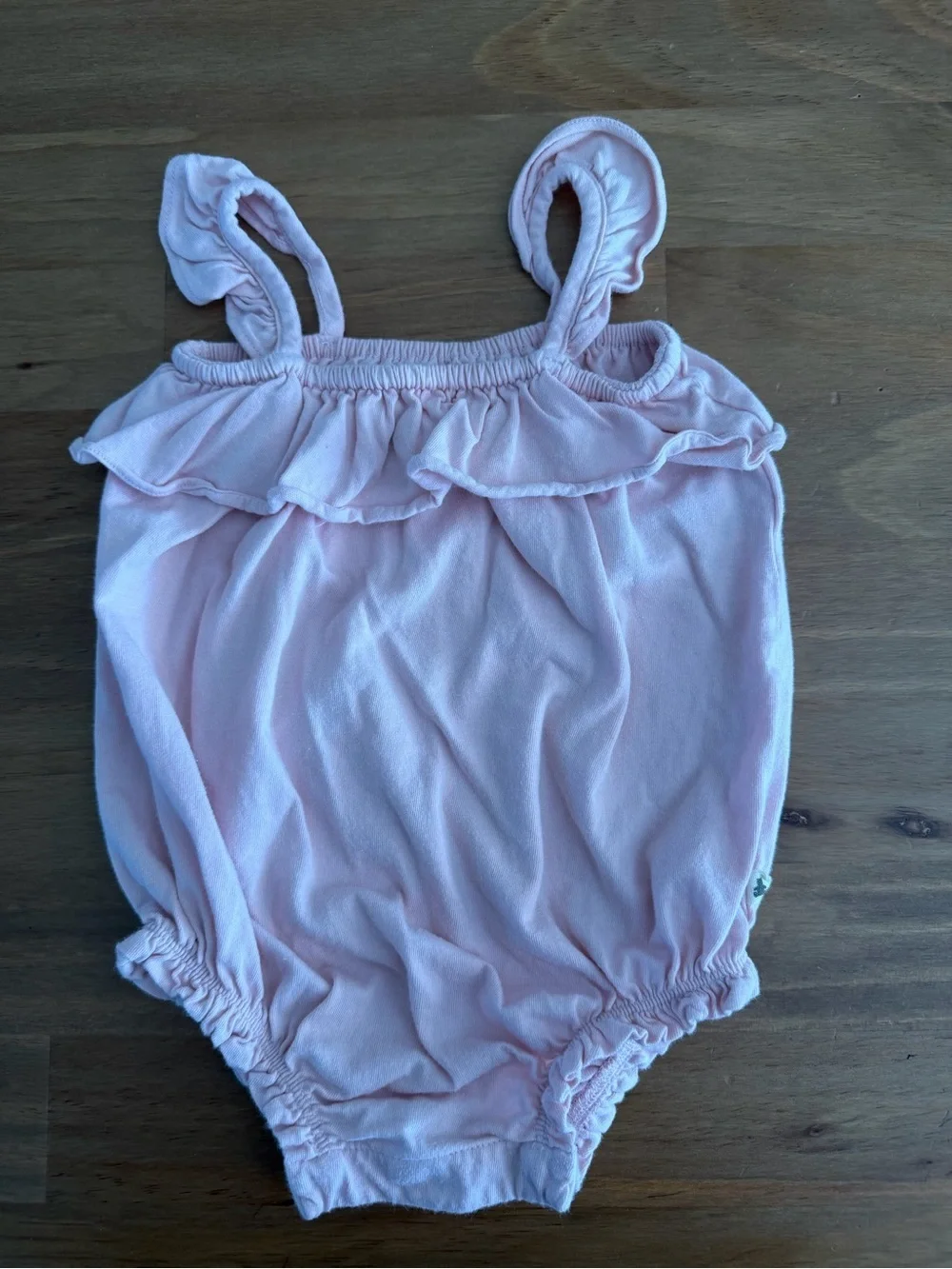 GAP Baby Pink Sleeveless Cotton Romper Size 6-12M
